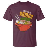 Powered by Ramen T Shirt Japanese Love Anime Noodles - Wonder Print Shop
