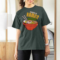 Powered by Ramen T Shirt For Women Japanese Love Anime Noodles - Wonder Print Shop