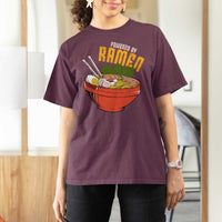 Powered by Ramen T Shirt For Women Japanese Love Anime Noodles - Wonder Print Shop