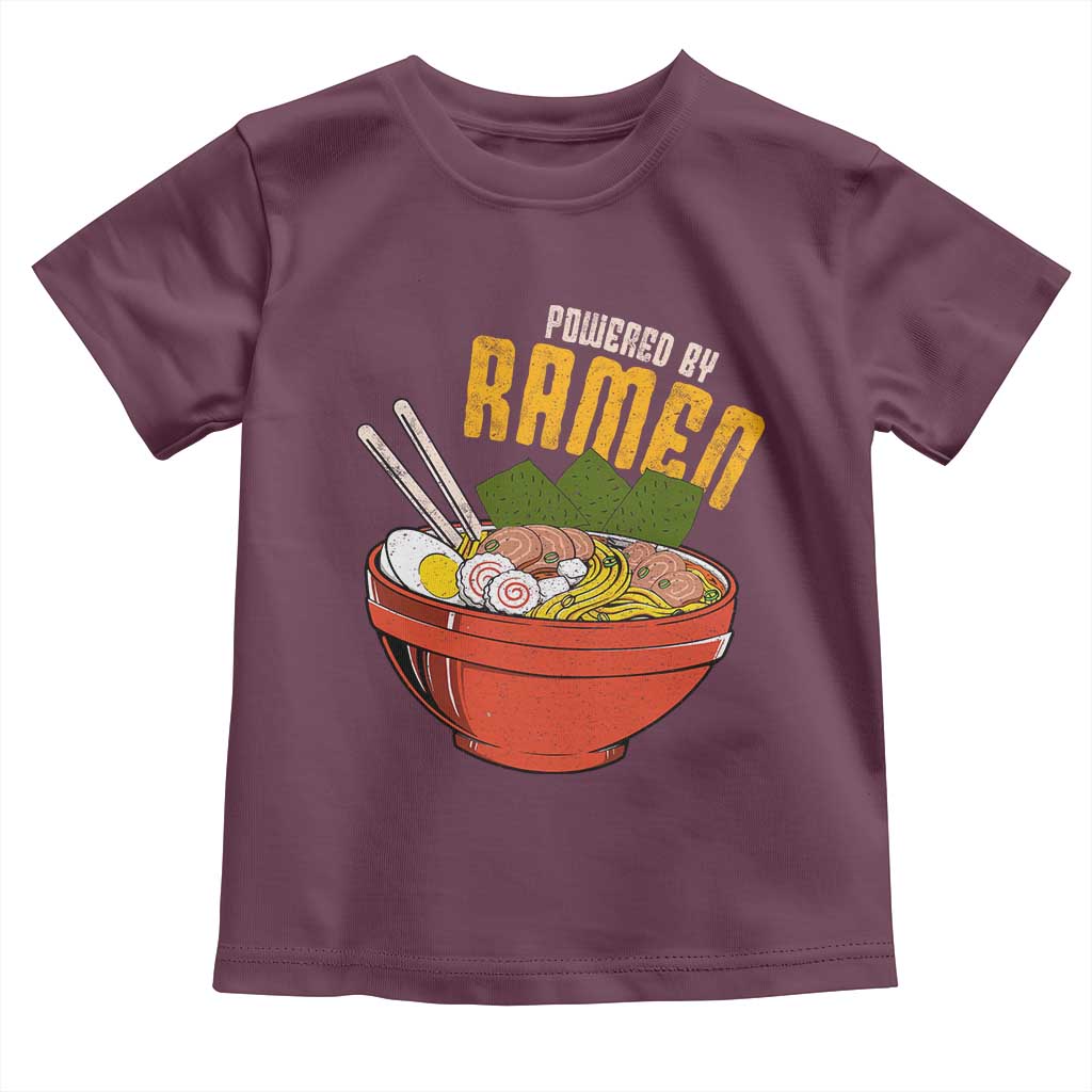 Powered by Ramen Toddler T Shirt Japanese Love Anime Noodles - Wonder Print Shop