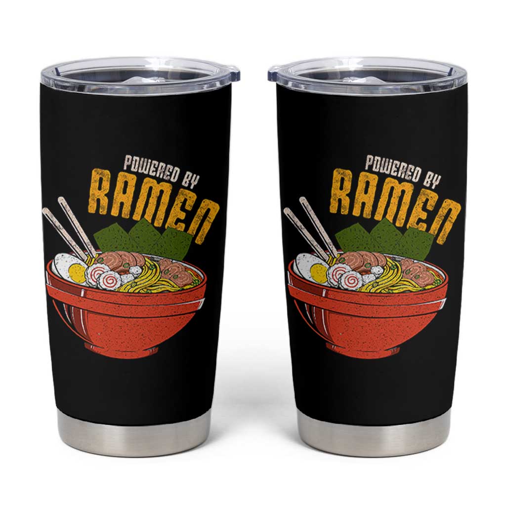 Powered by Ramen Tumbler Cup Japanese Love Anime Noodles - Wonder Print Shop