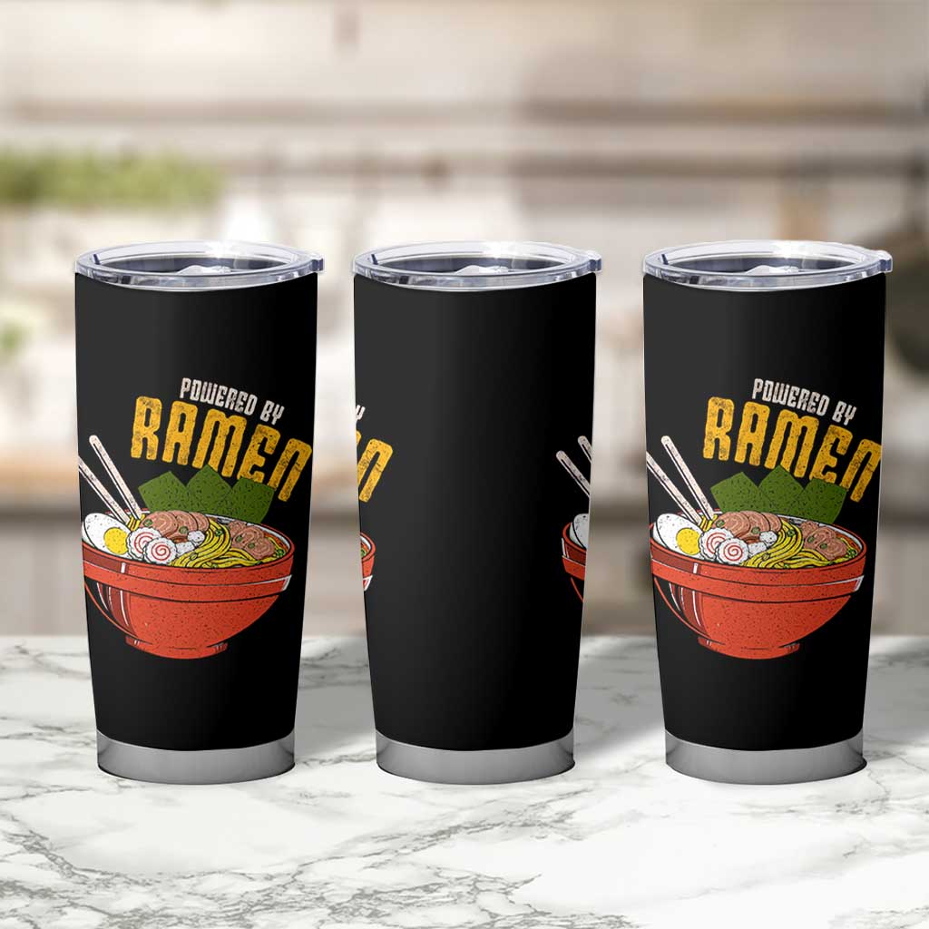 Powered by Ramen Tumbler Cup Japanese Love Anime Noodles - Wonder Print Shop