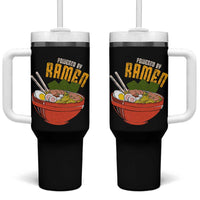 Powered by Ramen Tumbler With Handle Japanese Love Anime Noodles - Wonder Print Shop