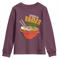 Powered by Ramen Youth Sweatshirt Japanese Love Anime Noodles - Wonder Print Shop