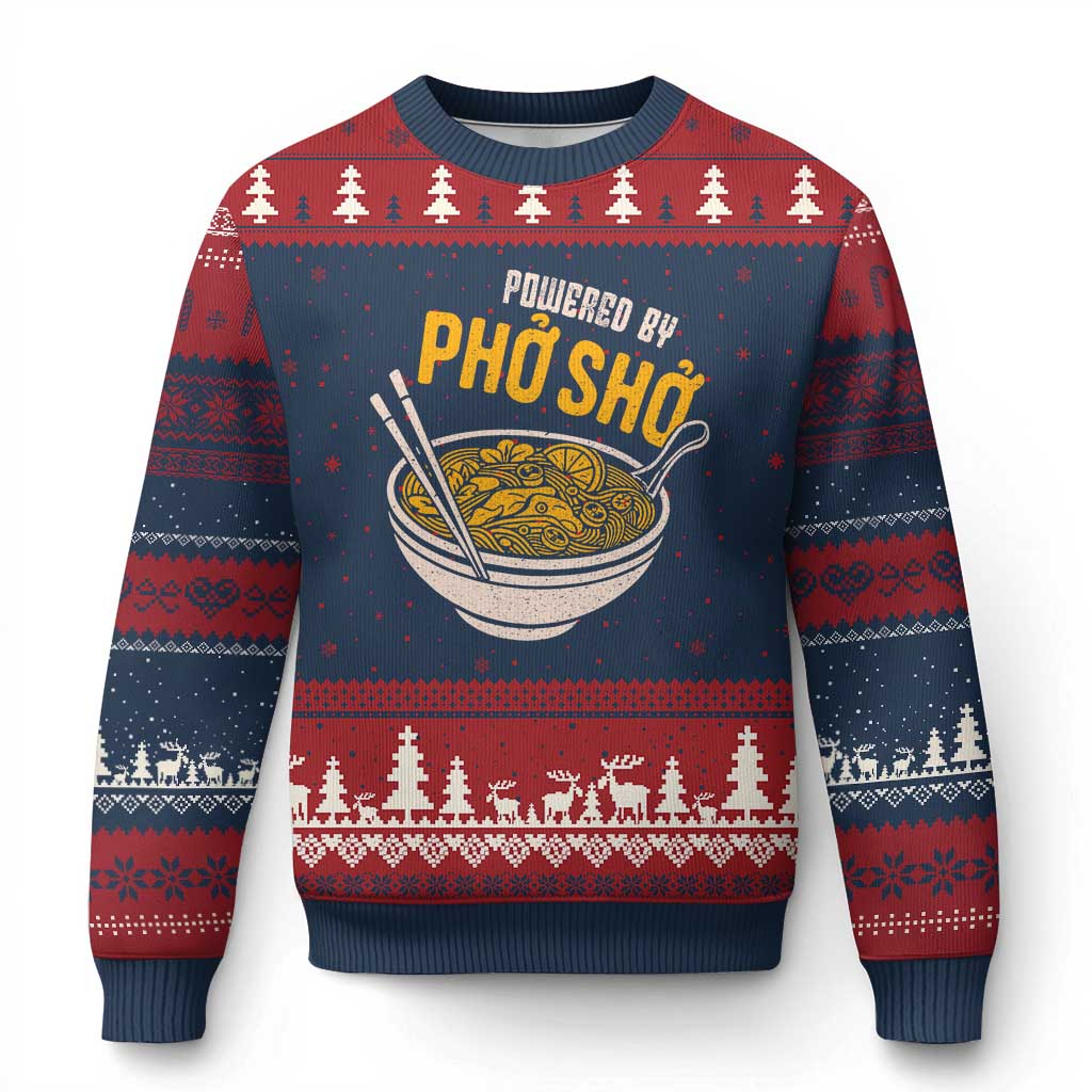 Vietnamese Pho Ugly Christmas Sweater Funny Vietnam Foodie Food Humor