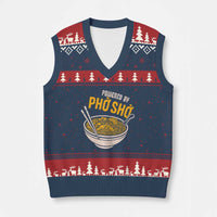 Vietnamese Pho V-Neck Knit Sweater Vest Funny Vietnam Foodie Food Humor