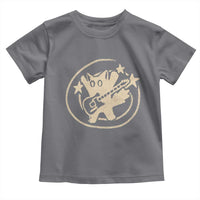 90s Y2K Scary Cat Toddler T Shirt Scared Under Starry Tail Cat Playing Guitar - Wonder Print Shop