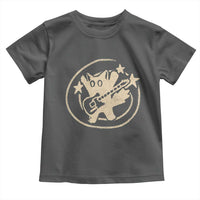 90s Y2K Scary Cat Toddler T Shirt Scared Under Starry Tail Cat Playing Guitar - Wonder Print Shop