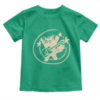 90s Y2K Scary Cat Toddler T Shirt Scared Under Starry Tail Cat Playing Guitar - Wonder Print Shop