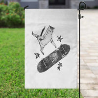 Skateboard Cat Y2K Garden Flag Rockstar Gf Aesthetic Cat Retro Grunge Skater - Wonder Print Shop