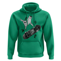 Skateboard Cat Y2K Hoodie Rockstar Gf Aesthetic Cat Retro Grunge Skater - Wonder Print Shop