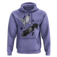 Skateboard Cat Y2K Hoodie Rockstar Gf Aesthetic Cat Retro Grunge Skater - Wonder Print Shop