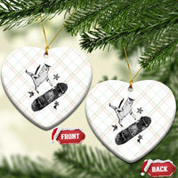 Skateboard Cat Y2K Ceramic Ornament Rockstar Gf Aesthetic Cat Retro Grunge Skater - Wonder Print Shop