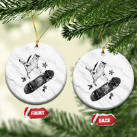 Skateboard Cat Y2K Ceramic Ornament Rockstar Gf Aesthetic Cat Retro Grunge Skater - Wonder Print Shop
