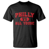 Philly Vs All Youse T Shirt Vintage Funny Philadelphia Slang Red
