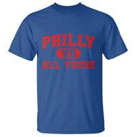 Philly Vs All Youse T Shirt Vintage Funny Philadelphia Slang Red