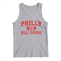 Philly Vs All Youse Tank Top Vintage Funny Philadelphia Slang Red