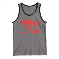 Philly Vs All Youse Tank Top Vintage Funny Philadelphia Slang Red