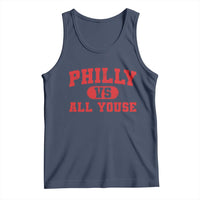 Philly Vs All Youse Tank Top Vintage Funny Philadelphia Slang Red