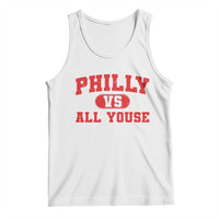 Philly Vs All Youse Tank Top Vintage Funny Philadelphia Slang Red