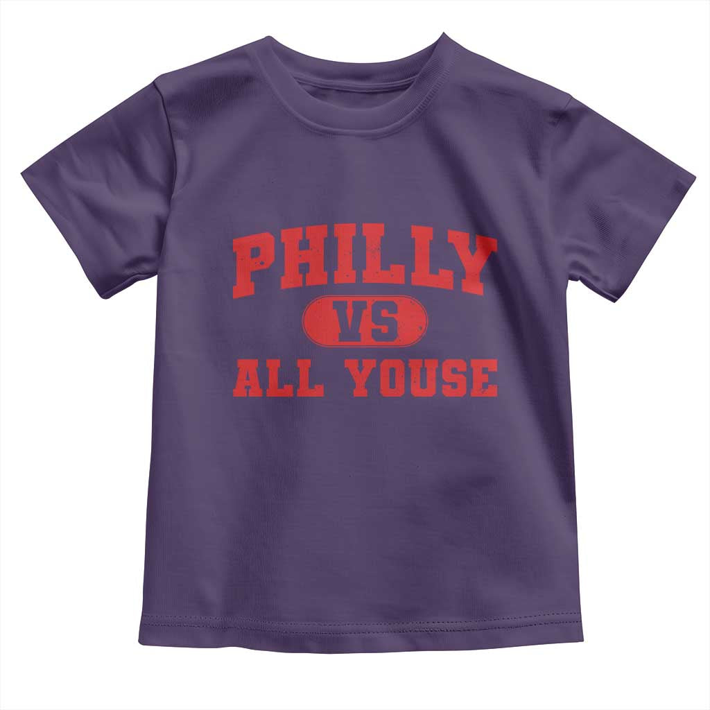 Philly Vs All Youse Toddler T Shirt Vintage Funny Philadelphia Slang Red