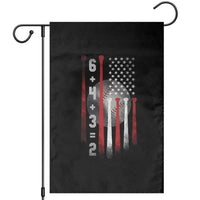 Double Play Garden Flag 6 4 3 2 Vintage Baseball Math Softball Player American Flag