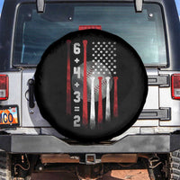 Double Play Spare Tire Cover 6 4 3 2 Vintage Baseball Math Softball Player American Flag