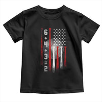 Double Play Toddler T Shirt 6 4 3 2 Vintage Baseball Math Softball Player American Flag