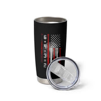 Double Play Tumbler Cup 6 4 3 2 Vintage Baseball Math Softball Player American Flag