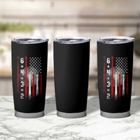 Double Play Tumbler Cup 6 4 3 2 Vintage Baseball Math Softball Player American Flag