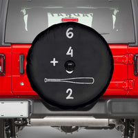 Double Play Spare Tire Cover 6 4 3 2 Vintage Baseball Bat Softball Player