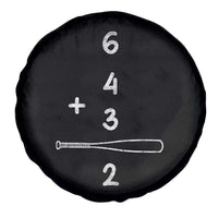 Double Play Spare Tire Cover 6 4 3 2 Vintage Baseball Bat Softball Player