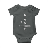 Double Play Baby Onesie 6 4 3 2 Vintage Baseball Bat Softball Player