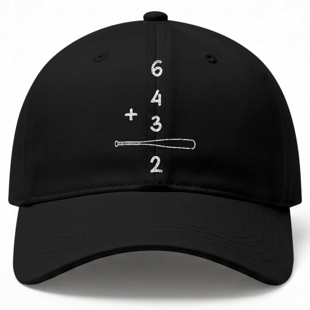 Double Play Baseball Cap 6 4 3 2 Vintage Baseball Bat Softball Player