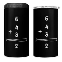 Double Play 4 in 1 Can Cooler Tumbler 6 4 3 2 Vintage Baseball Bat Softball Player