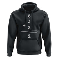 Double Play Hoodie 6 4 3 2 Vintage Baseball Bat Softball Player