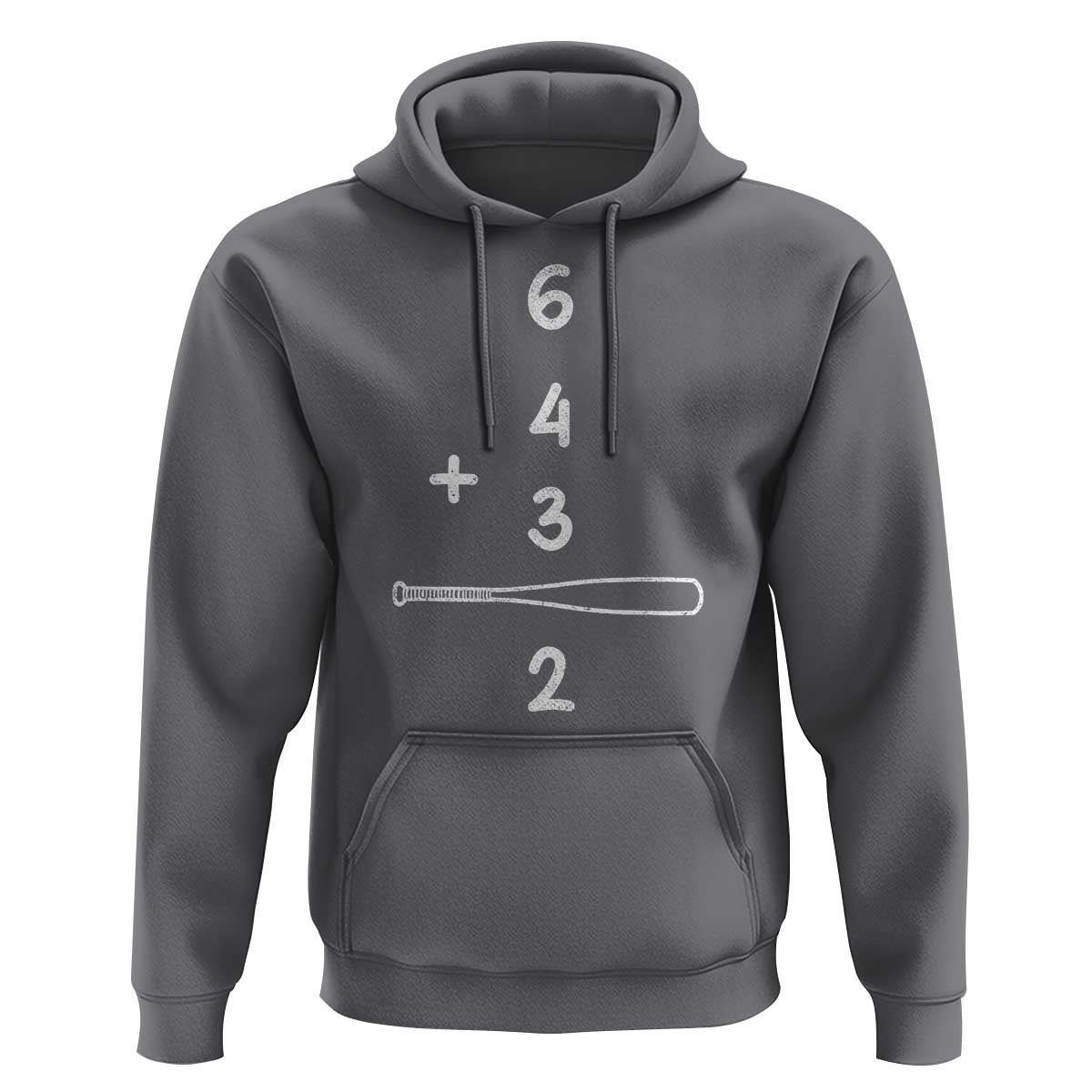 Double Play Hoodie 6 4 3 2 Vintage Baseball Bat Softball Player