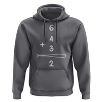 Double Play Hoodie 6 4 3 2 Vintage Baseball Bat Softball Player