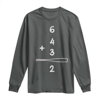 Double Play Long Sleeve Shirt 6 4 3 2 Vintage Baseball Bat Softball Player