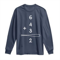 Double Play Long Sleeve Shirt 6 4 3 2 Vintage Baseball Bat Softball Player