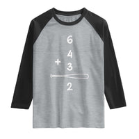 Double Play Raglan Shirt 6 4 3 2 Vintage Baseball Bat Softball Player