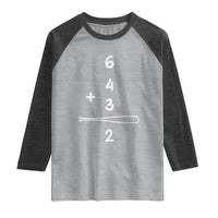 Double Play Raglan Shirt 6 4 3 2 Vintage Baseball Bat Softball Player