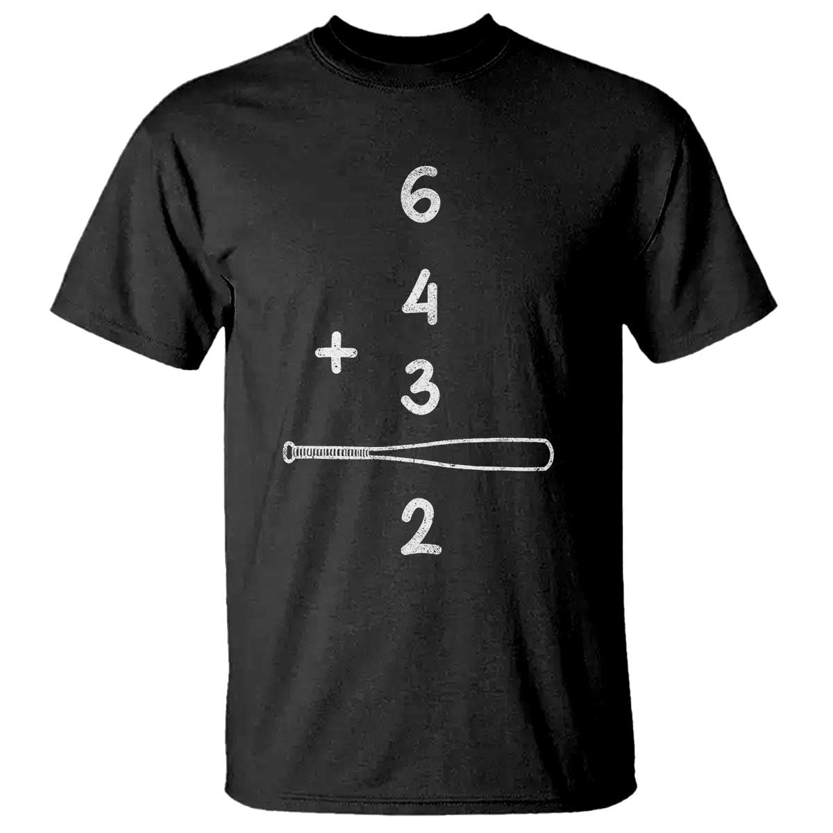 Double Play T Shirt 6 4 3 2 Vintage Baseball Bat Softball Player