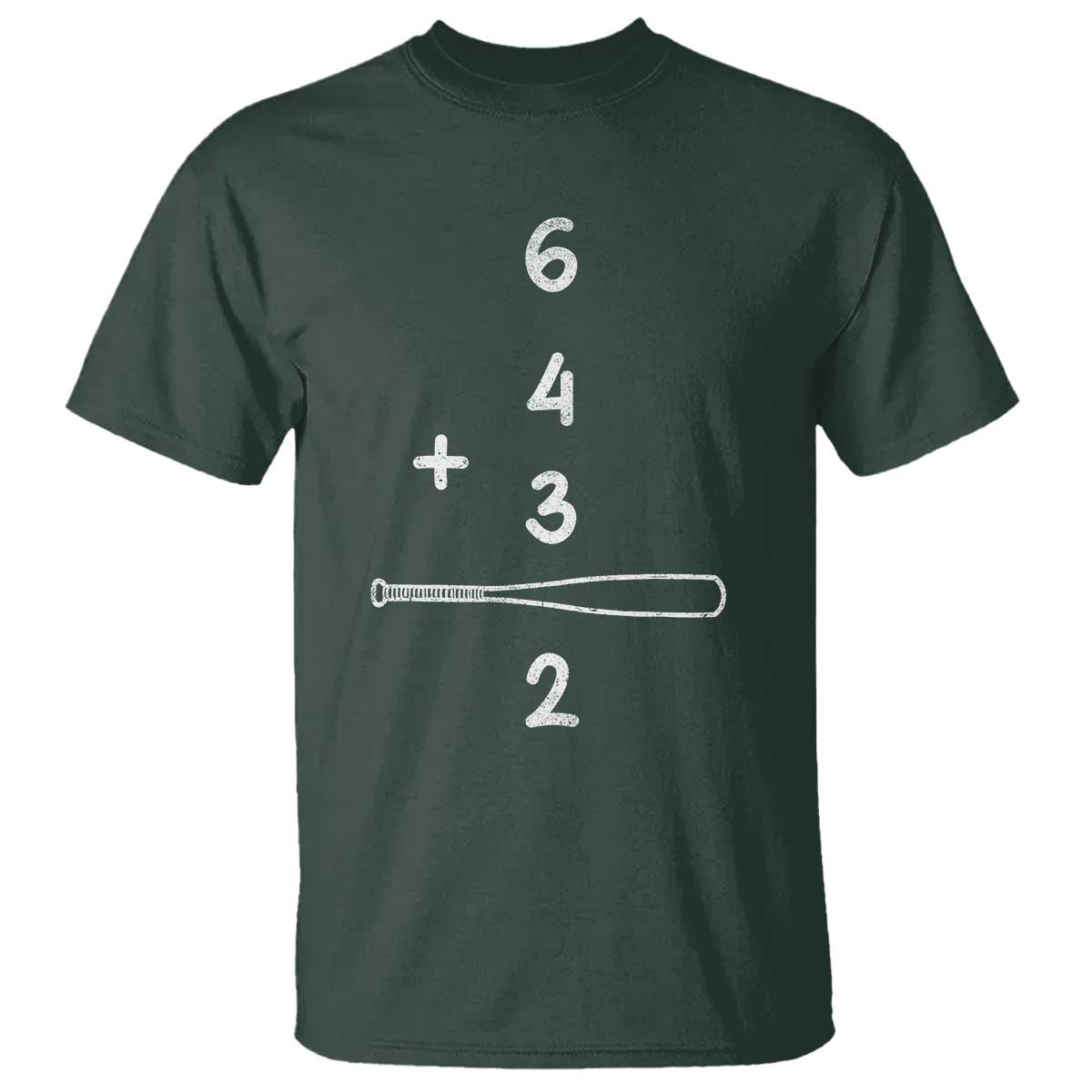 Double Play T Shirt 6 4 3 2 Vintage Baseball Bat Softball Player