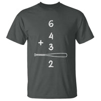 Double Play T Shirt 6 4 3 2 Vintage Baseball Bat Softball Player