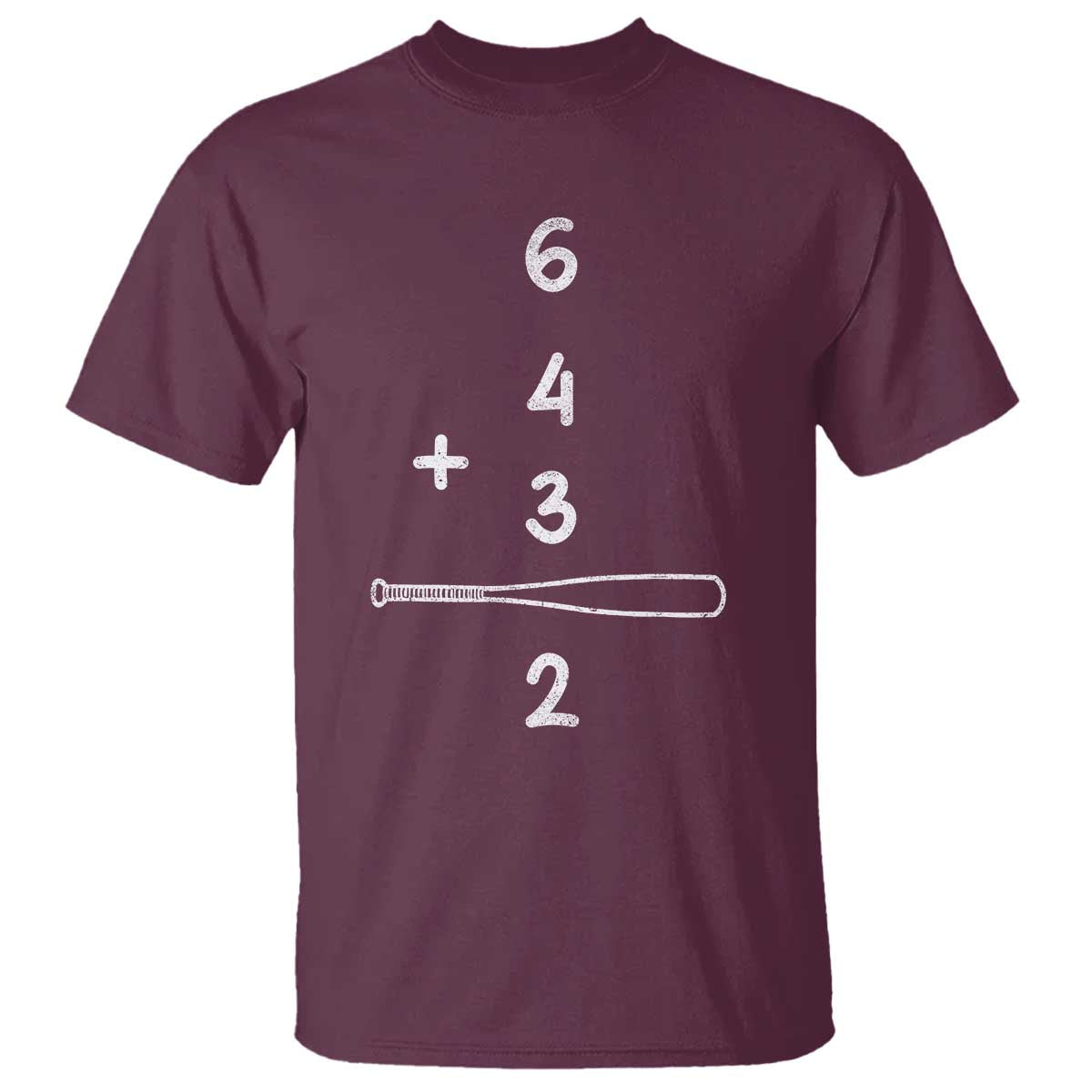 Double Play T Shirt 6 4 3 2 Vintage Baseball Bat Softball Player