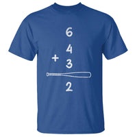 Double Play T Shirt 6 4 3 2 Vintage Baseball Bat Softball Player