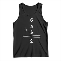 Double Play Tank Top 6 4 3 2 Vintage Baseball Bat Softball Player