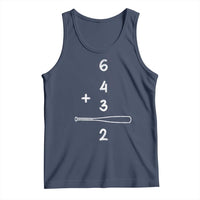 Double Play Tank Top 6 4 3 2 Vintage Baseball Bat Softball Player