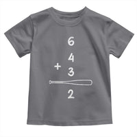 Double Play Toddler T Shirt 6 4 3 2 Vintage Baseball Bat Softball Player